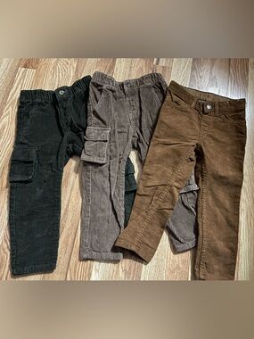 Bundle Lot Old Navy H&M Corduroys — Black, Brown, Taupe